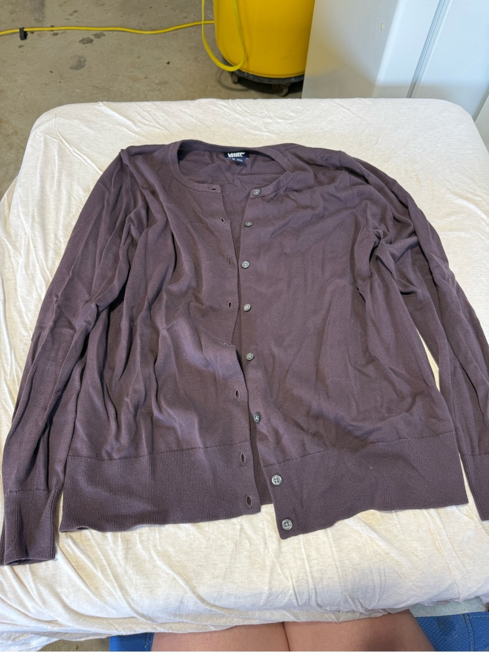 Classic Women’s Button Cardigan Sweater - Purple